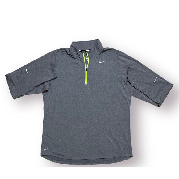 Men's Dri-Fit Nike Running Long-Sleeve Quarter-Zip - Picture 1 of 2